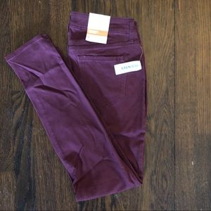 Old Navy 6R Maroon Mid Rise Rockstar Jeans